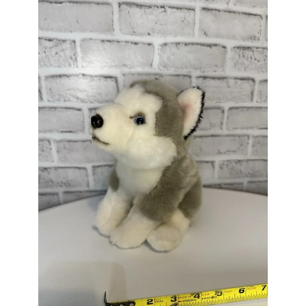 Siberian Husky‎ Plush Stuffed Animal Puppy Gray White Blue Eyes